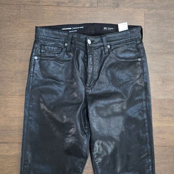 AG Adriano Goldschmied Mari Leatherette Straight Jeans size 29 NWT - Picture 8 of 16